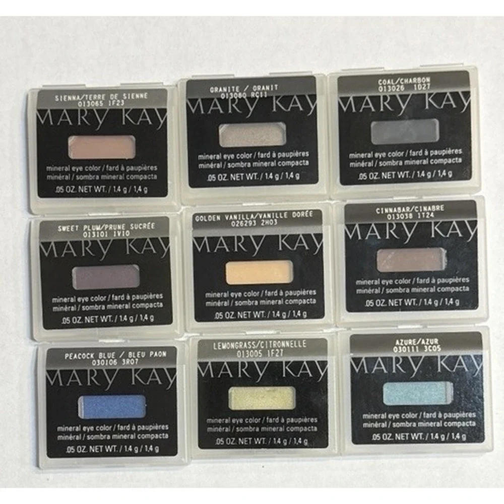 Lot of 9 Mary Kay Mineral Eye Color Eye Shadow .05 oz Brand New DISCONTINUED